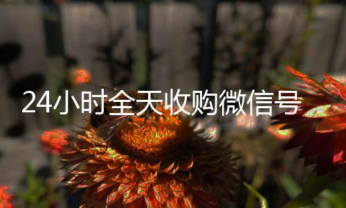 24小时全天收购微收购微信号秒结账信号（出售微信24小时在线回收）